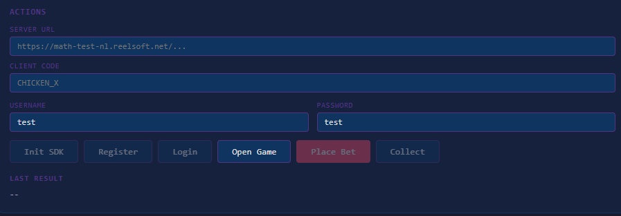 GP server URL and client code